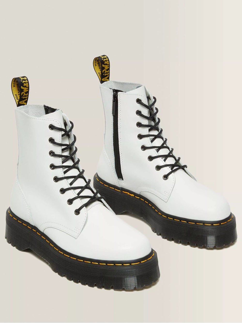New Dr. Martens Jadon Leather Platform Boots